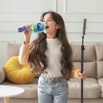 スティッチ 光る！ビッグカラオケマイク(ワイヤレス) トイザらス限定 クリスマスプレゼント 6歳 7歳 8歳