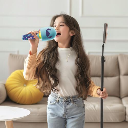 スティッチ 光る！ビッグカラオケマイク(ワイヤレス) トイザらス限定 クリスマスプレゼント 6歳 7歳 8歳