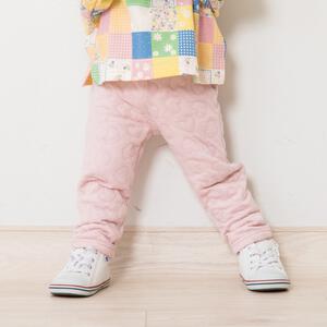 COJIKA 10分丈デイリーパンツ キルトハート柄 ピンク×80cm ベビーザらス限定