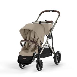 cybex サイベックス  ガゼルS (アーモンドベージュ) ベビーカー 2人乗り 双子 トラベルシステム対応 1ヶ月～4歳頃対応 メーカー直送品