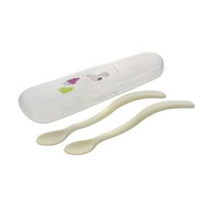 Richell リッチェル ピーナッツ コレクション やわらか離乳食スプーンセット (ケース付) FS