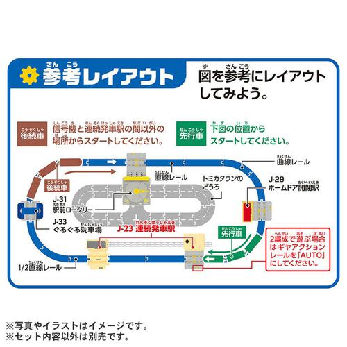 プラレール J-23 アクションタウン 連続発車駅