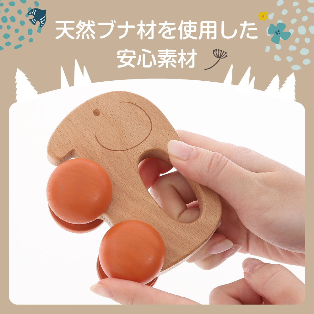 木製 どうぶつ 手ころがしカー トイザらス限定【種類ランダム】 1歳 2