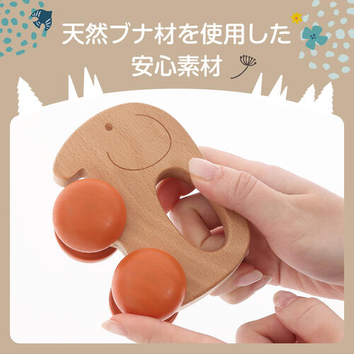 木製どうぶつ 手ころがしカー トイザらス限定【種類ランダム】  1歳 2歳 3歳