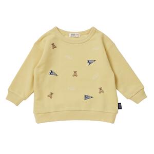 POLO BCS フラッグ刺繍トレーナー イエロー×130cm