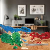 ナノブロック ダイナソーDX クリアバージョン3体セット トイザらス限定  12歳 13歳 14歳