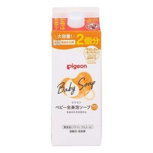 ピジョン 全身泡ソープ しっとり詰めかえ用2回分 800ml