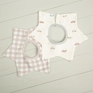 【ブラックフライデー】360度スタイ 2枚組 車柄(ベージュ×Free) ベビーザらス限定