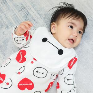 Disney ディズニー 新生児２WAYドレス スタイ付き 総柄 ベイマックス ベビーザらス限定