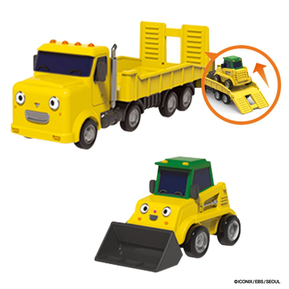 ちびっこバス タヨ おともだちミニカーダブルセット-バケット＆マック