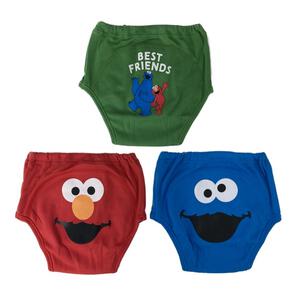 セサミストリートトレパン3枚組(レッド×100cm)