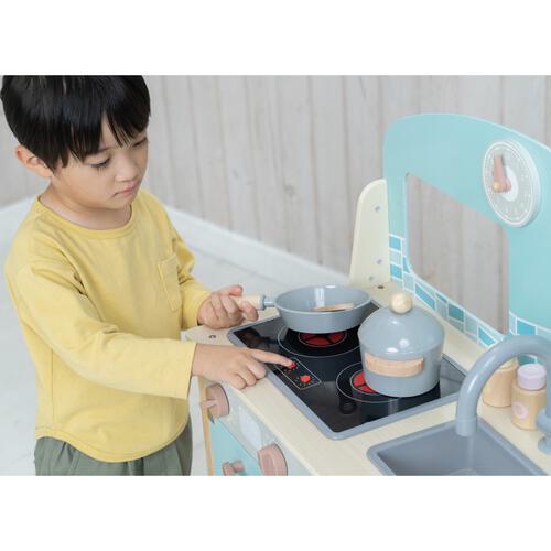木製2IN1おしゃれなIHキッチン トイザらス限定 おままごと プレゼント 3歳 4歳 5歳