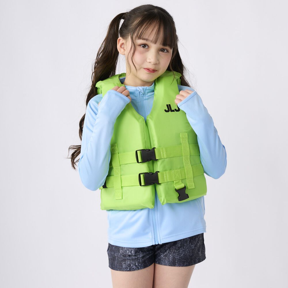 JLJ】ライフジャケット ライム Sサイズ 子供用 水遊び レジャー 誕生日