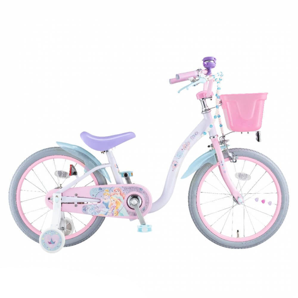 セール販売!!!子供用自転車 18インチ ピンク 18インチ 身長98～131cm 子供用自転車 ディズニープリンセス ゆめラブS