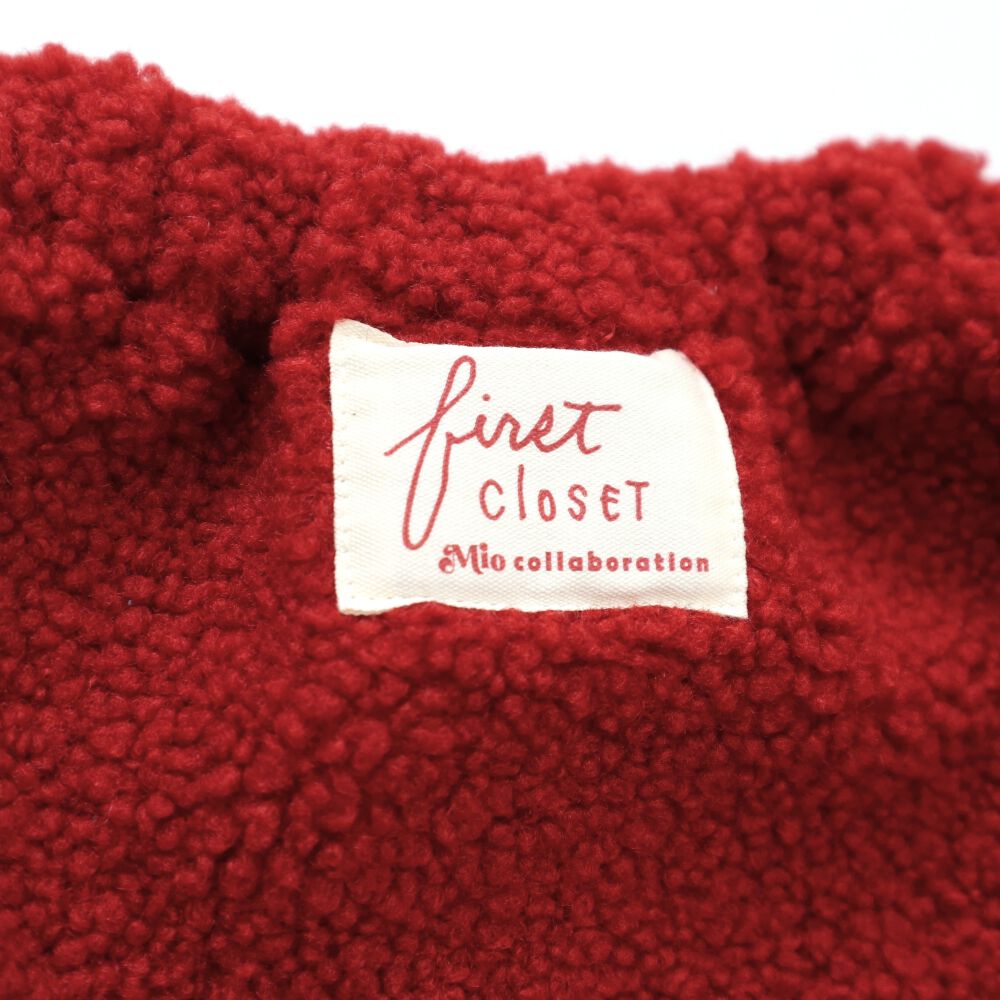 FirstCloset×mioさん】 足付きレギンス × ボアブルマ レッド×フリー