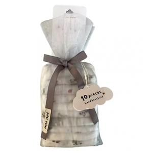 10枚組ガーゼハンカチ グレーセット グレー&times;フリー  ベビーザらス限定