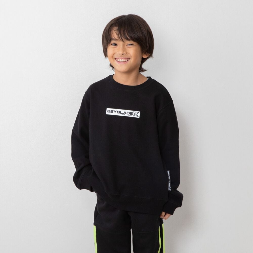 BEYBLADE X 長袖トレーナー 前後シールプリント ベイブレード エックス