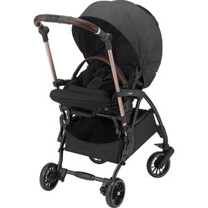 Combi コンビ ホワイトレーベル スゴカルminimo plus エッグショック AN (ペールブラック 限定カラー) A型ベビーカー 両対面式 コンパクトモデル 1ヶ月～3歳頃対応 ベビーザらス限定