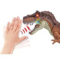 恐竜ライト＆サウンド 動作に反応！動く！吠える！ティーレックス クリスマスプレゼント 3歳 4歳 5歳