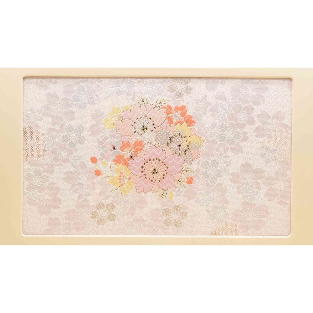 雛人形】収納飾り 親王飾り「桜クリスタル木目調」(605879)ひな人形