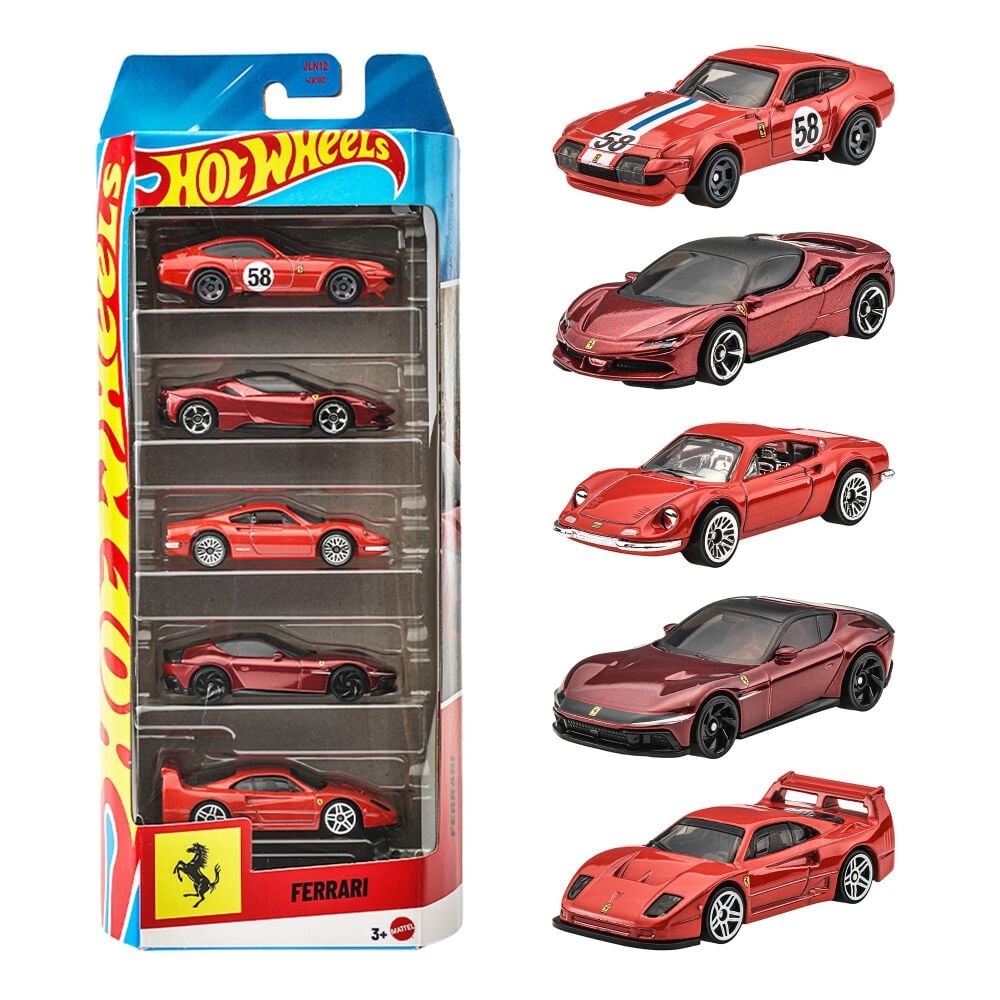 予約受付商品】ホットウィール ベーシックカー フェラーリ 5カーパック