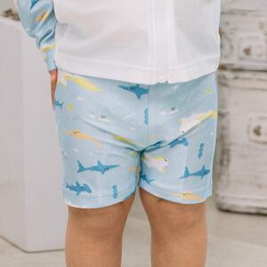 RAT-A-TATR サメ柄 スイムパンツ ライトブルー×95cm