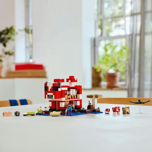 【オンライン限定価格*】レゴ LEGO マインクラフト ムーシュルームハウス 21270｜おもちゃ 玩具 誕生日 プレゼント ブロック 8歳 9歳 10歳 ゲーム