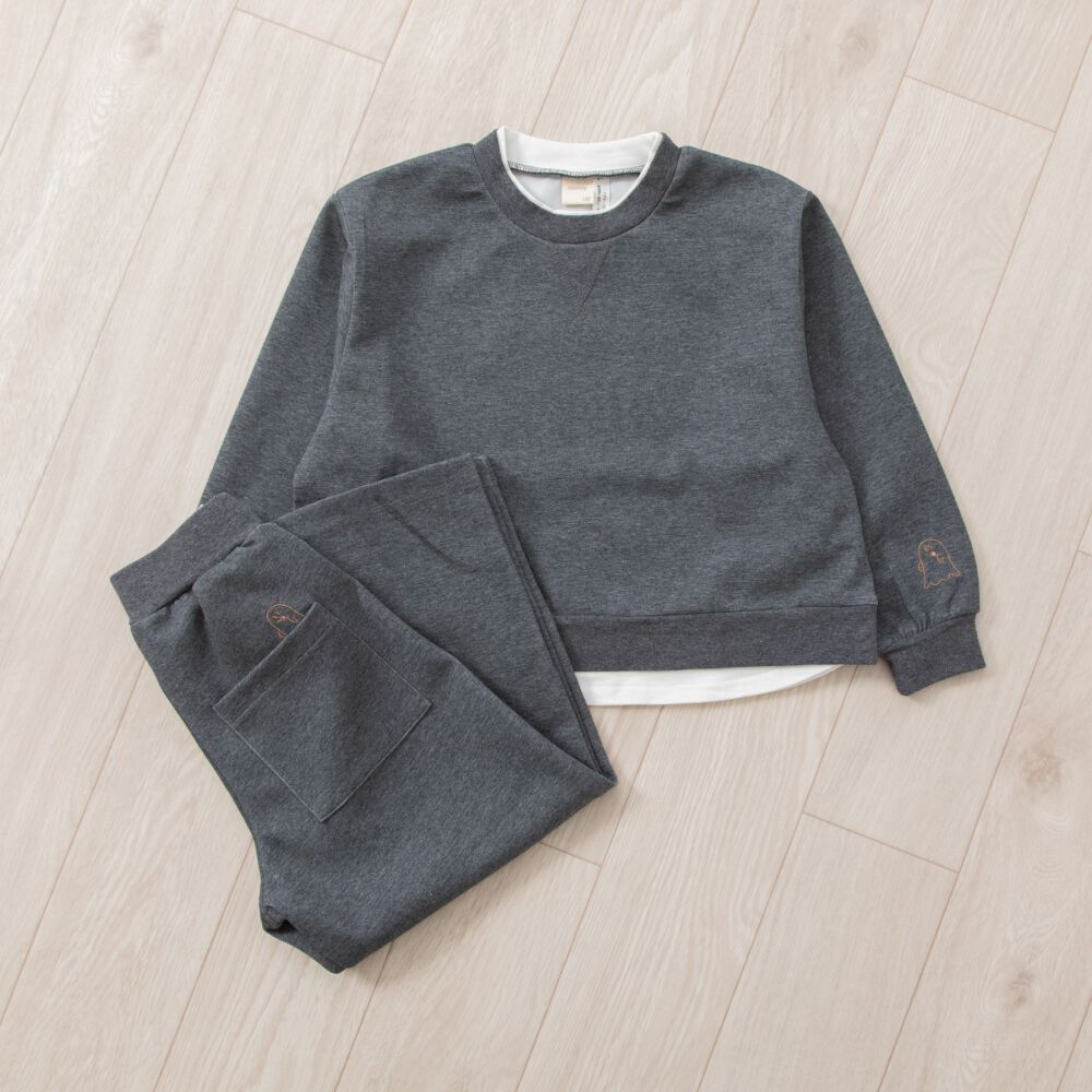 Babies“R”Us×】機能性おばけ ドライスウェット ワイドパンツ グレー