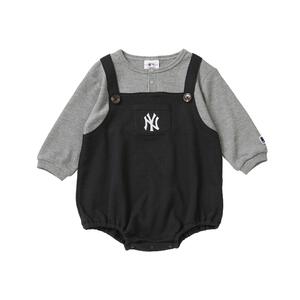 MLB サロッペットドッキングボディスーツ ヤンキース グレー×80cm ベビーザらス限定