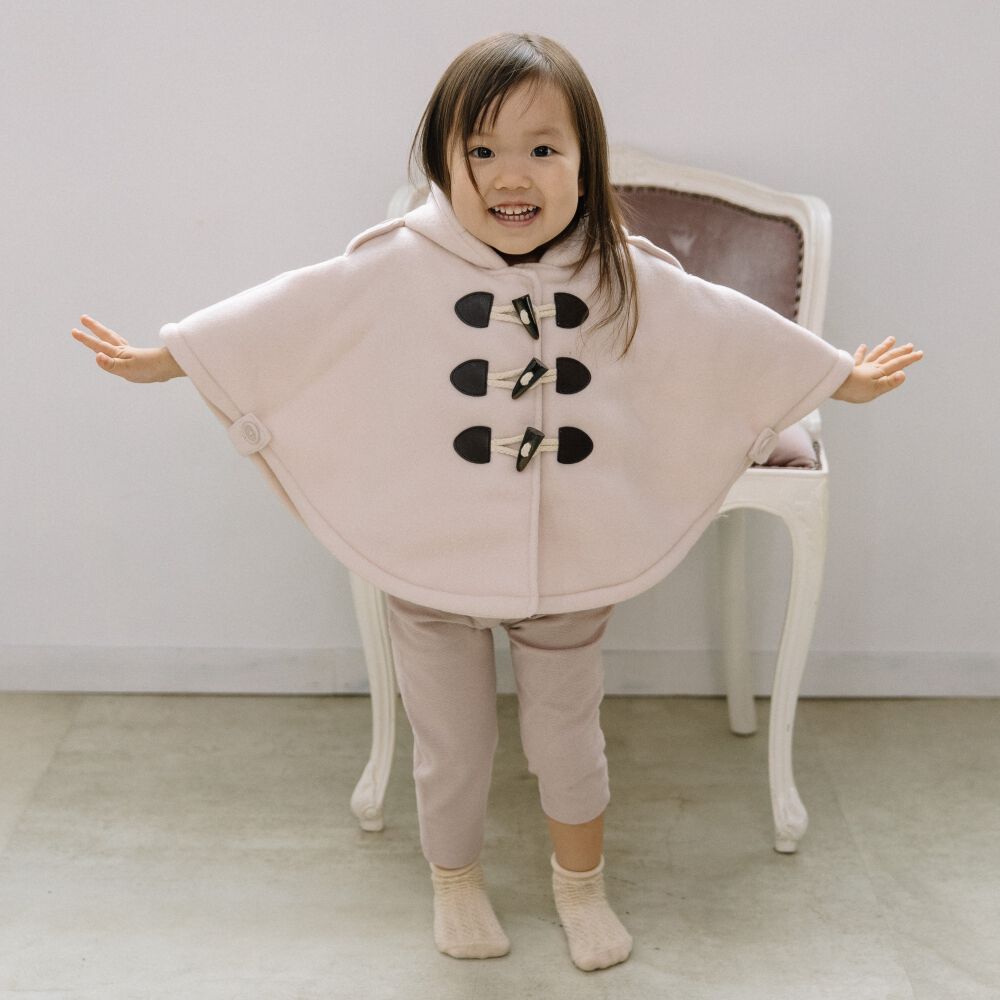 ベビーザらス限定 RAT-A-TATR ラッタッター 裏ボア ポンチョ(ホワイト