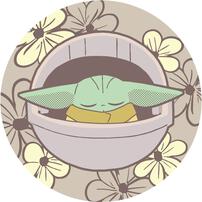 スターウォーズ グローグー ブラインドふわふわ缶バッジ(VOL.2) 全10種【種類ランダム】