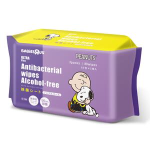 ULTRAPlus ウルトラプラス スヌーピー 除菌シート 80枚×3個パック 【ウルトラプラス ベビーザらス限定】