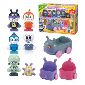 【オンライン限定価格*】アンパンマンはじめてハウスドールセット だだんだん列車とばいきんまんのなかまたち