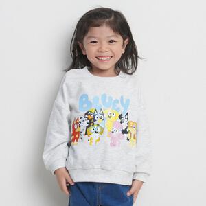 ブルーイ 裏毛トレーナー オートミール&times;110cm