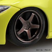 楽プラ スナップキット 1/32 日産 RZ34 フェアレディZ カスタムホイール(イカヅチイエロー)