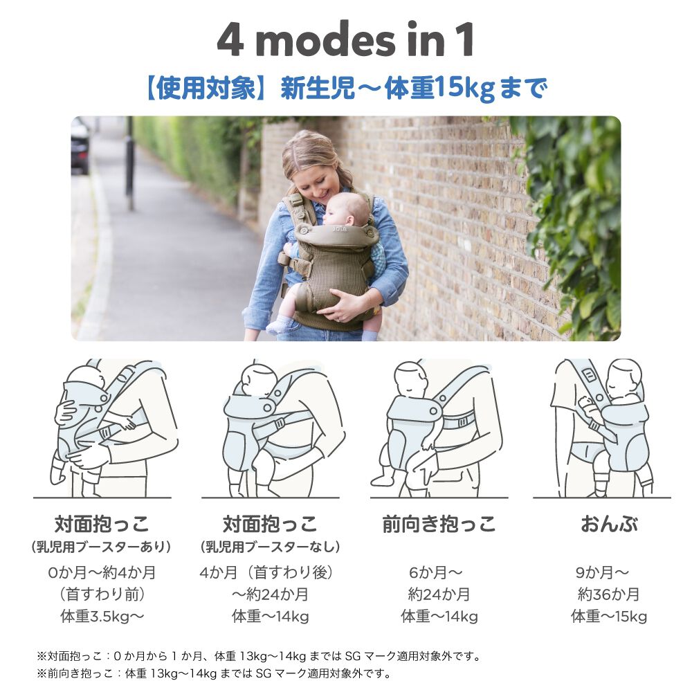 KATOJI カトージ Joie ベビーキャリア サビー エア (ビスク) 抱っこ紐