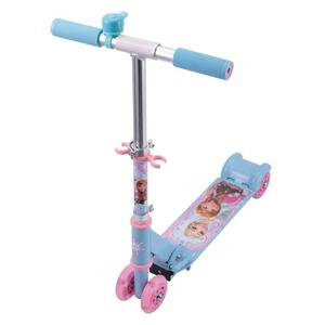 ディズニー アナと雪の女王 イージースケーター キックスクーター 折りたたみ 4輪タイプ 光る前輪 軽量 電池不要 アナ雪 クリスマスプレゼント 3歳 4歳 5歳