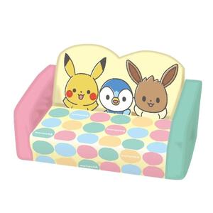 SEGATOYS セガトイズ モンポケ ピカチュウたちの2wayソファーベッド 【ポケモン イーブイ ポッチャマ 横：680×高さ：280×奥行：420mm 1.5歳以上～】