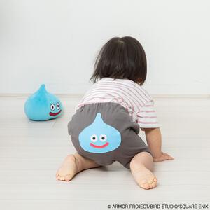 ドラクエベビー＆キッズ ハーフ丈モンキーパンツ スライム(グレー×90cm)