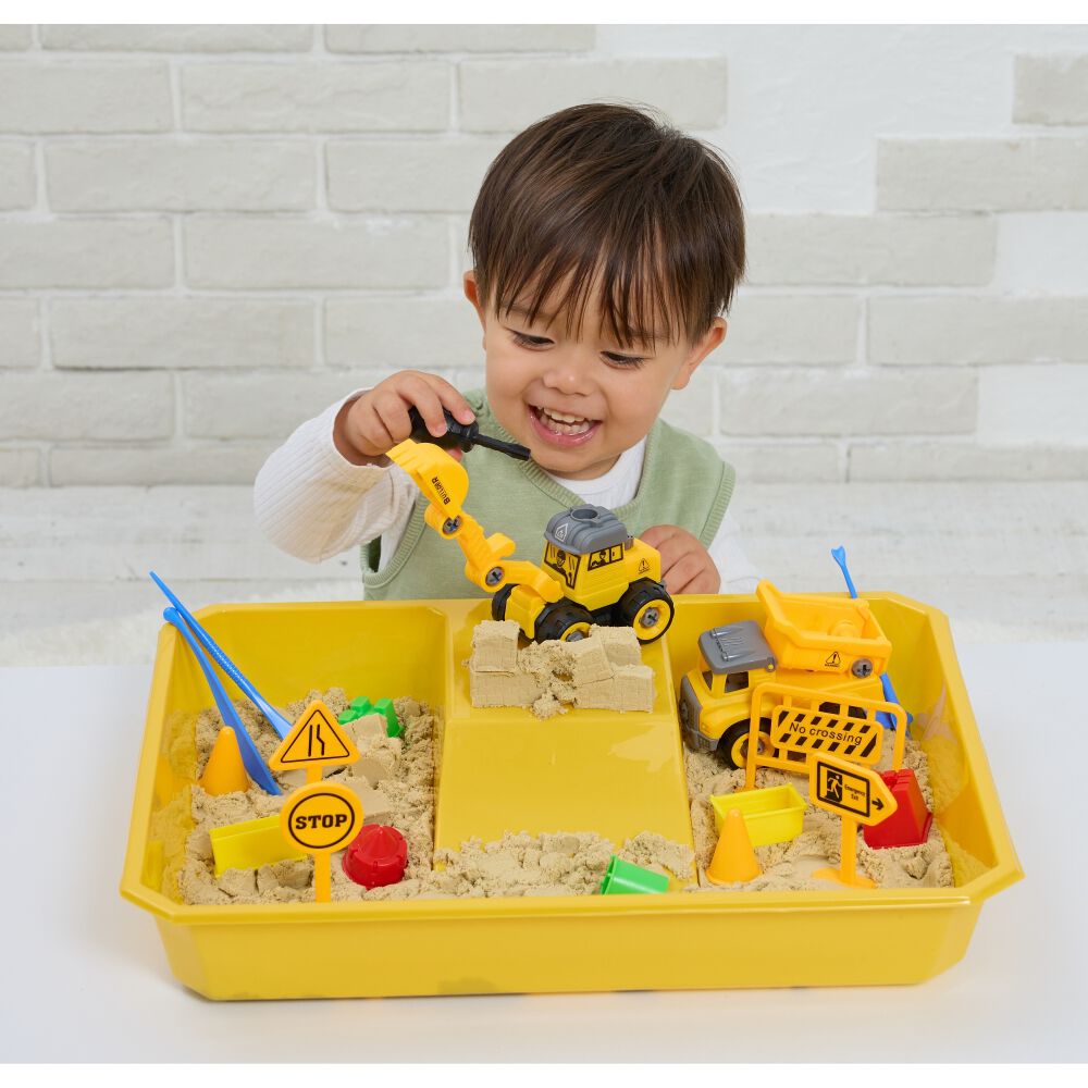 クリエーションサンド 工事現場プレイセット トイザらス限定｜室内