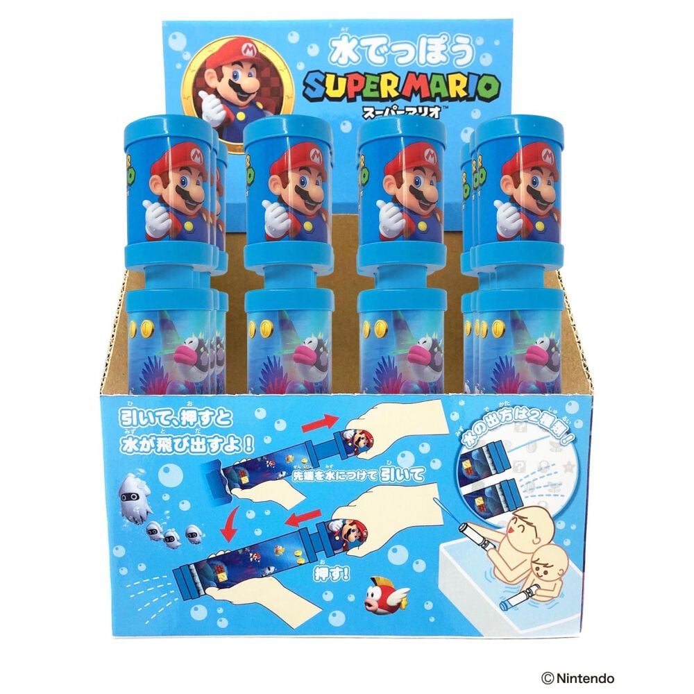 スーパーマリオ シリンジ式水鉄砲 ウォーターガン 水遊び | おもちゃ