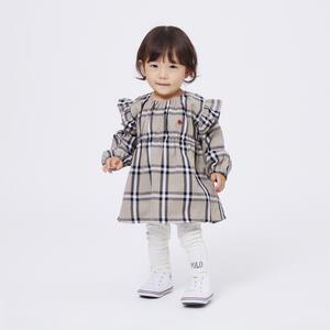 POLO BCS レギンス付フリルロンパース ベージュ×80cm ベビーザらス限定