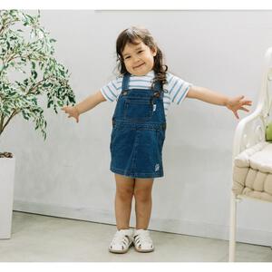 BUDDYLEE バディーリー ジャンパースカート インディゴ染め(ブルー×90cm) ベビーザらス限定