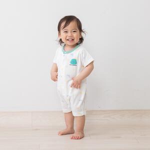 天竺カバーオール キョウリュウ グリーン×70cm