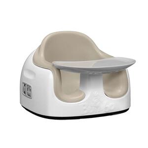 Bumbo バンボマルチシート (サンドベージュ) ベビーシート ローチェア 長くつかる お食事チェア 専用トレイ付き 大人用イス固定ベルト付き 6ヶ月～15kg頃対応