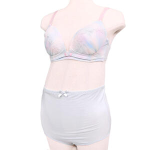 チュールフロントオープンブラ＆ショーツ（サックス&times;L） ベビーザらス限定