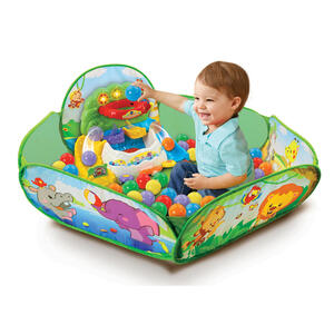 バイリンガル 簡単収納！にぎやかおしゃべりボールピット ボール30個付き トイザらス限定 クリスマスプレゼント 1歳 2歳 3歳