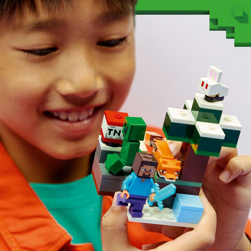 オンライン限定価格】レゴ LEGO マインクラフト スティーブのタイガの