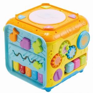 たくさん遊べる！ 音と光のラーニングキューブ トイザらス限定 形合わせ 指先遊び プレイポップ 誕生日 プレゼント ギフト 1歳 2歳 3歳