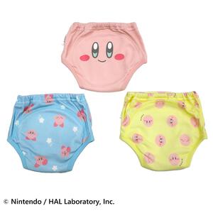 星のカービィ 3層トレーニングパンツ 3枚組  ライトブルー×90cm